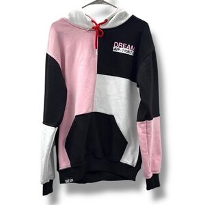 Dream Colorblock Graphic Hoodie Pink Black White Women’s Size‎ Large Tokyo